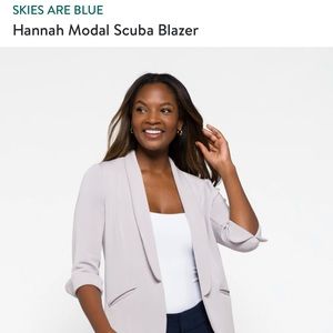 Skies are Blue Hannah scuba blazer XL